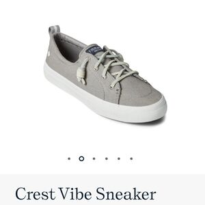 Sperry Light Grey Pier Wave Slip on Sneakers